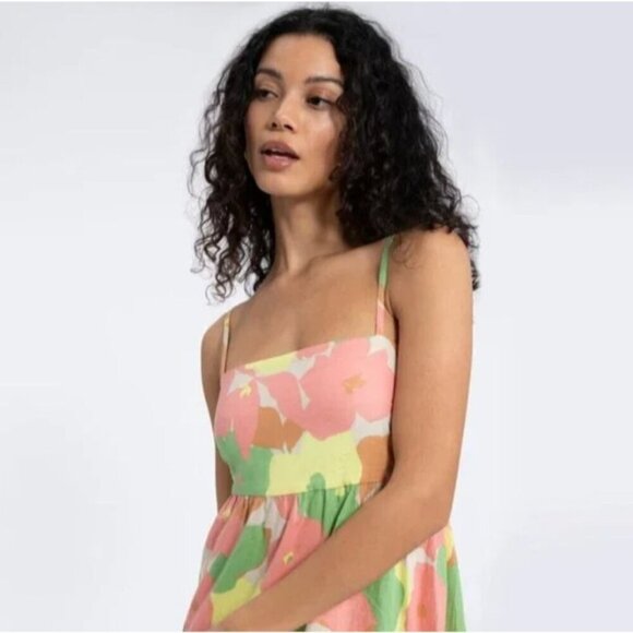 Sanctuary Dresses & Skirts - Sanctuary Babydoll Maxi Dress L Tiered Empire Waist Resort Cruise Wedding Shower